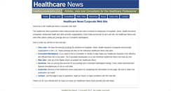 Desktop Screenshot of healthcarenewssite.com