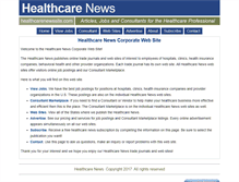 Tablet Screenshot of healthcarenewssite.com